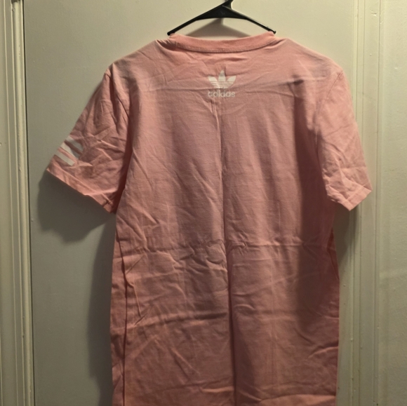 Adidas Men's Pink and Blue Graphic Tee - Picture 2 of 3